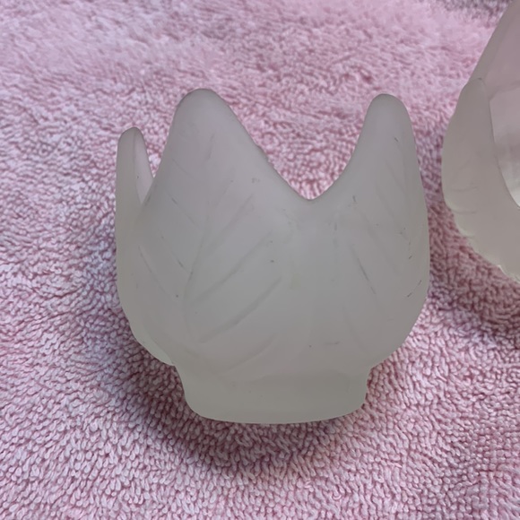 - Vintage Set of two partylite leaf votive candle holders - Picture 3 of 6